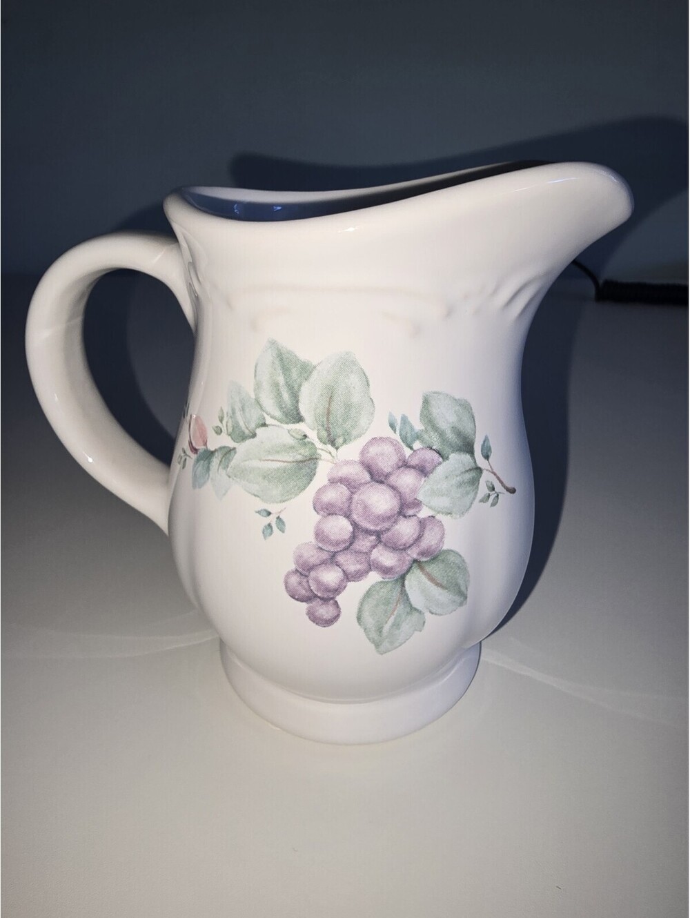Pfaltzgraff Stoneware Grapevine Creamer Pitcher 12oz